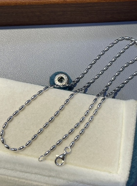 意大利进口工艺时尚简约光面橄榄珠项链