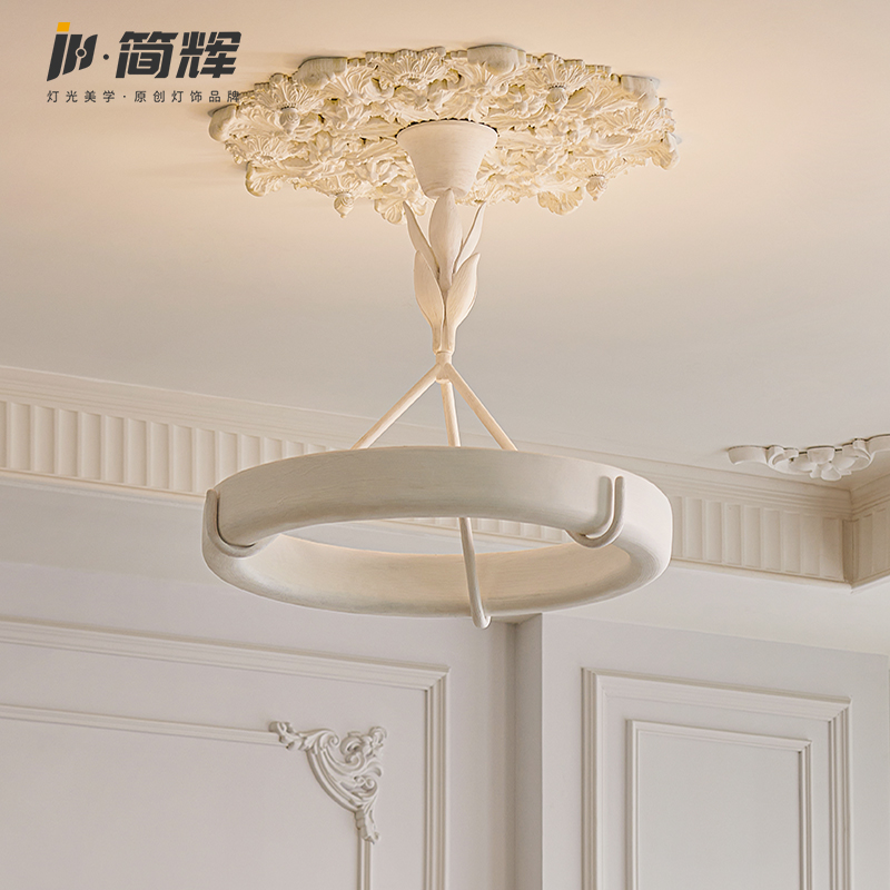 简辉客厅法式石膏树脂吸吊两用型