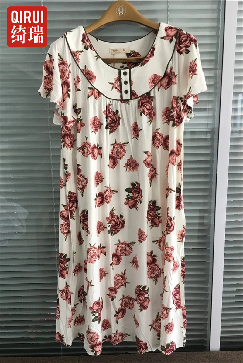 绮瑞莫代尔凉快睡裙大码家居服
