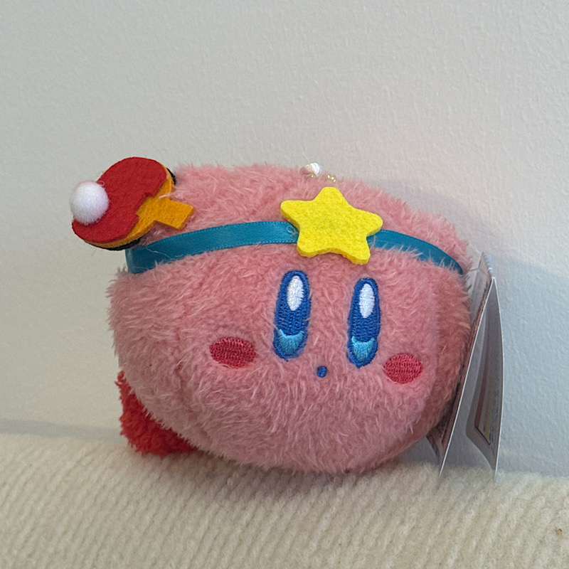可爱乒乓球星之卡比挂件 超萌kirby摆件 桌面装饰书包挂饰卡通