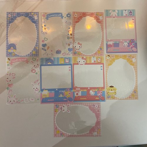 三丽鸥闪照咕卡卡套卡膜相片套膜