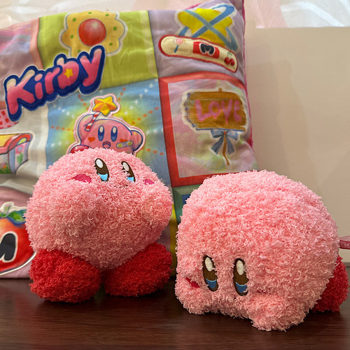 尾货星之卡比公仔摆件 桌面装饰玩偶毛绒玩具可爱呆萌少女心礼物