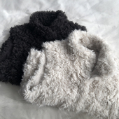 托斯卡纳 皮毛一体羊毛立领保暖马甲背心韩版 叠穿坎肩上衣外套冬