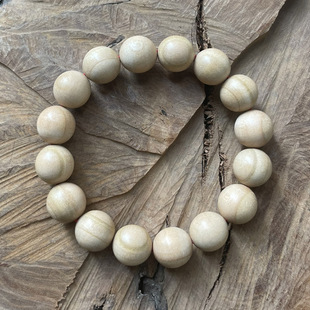 无油蜡纯打磨桃木道门圆珠饰品手串佛珠老品种桃树素珠