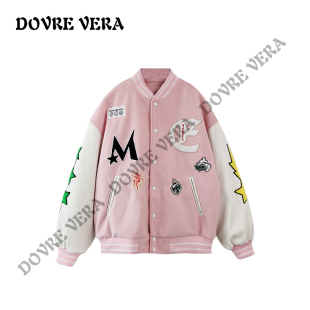 贴布绣植绒棒球服 VERA DOVRE DV22Q050W 昕怡专享