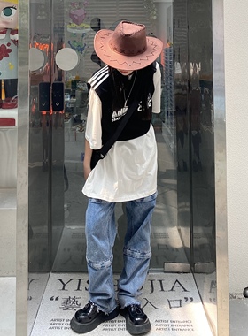 Takeoff咖喱人短款马甲日韩街头运动棒球服百搭休闲男女ins