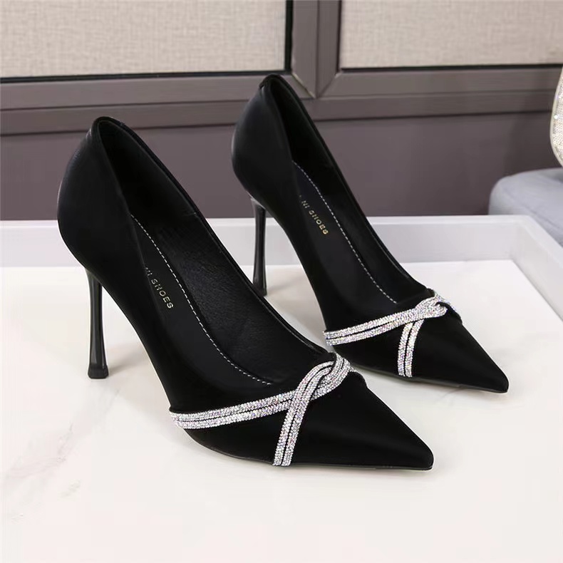 法式高跟鞋2025新款夜店细跟单鞋