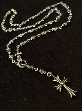 经典十字架项链男十字架套链女ins潮欧美潮牌时髦甜酷中性卫衣链