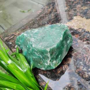 天然冰飘独龙玉原石摆件阳绿手镯料非洲翠原矿雕刻吊坠珠子毛料