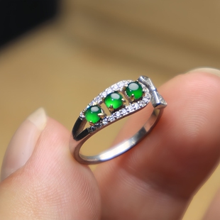 天然冰种高危翡翠蛋面戒指吊坠挂件通用精美时尚把玩配饰玉石