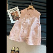 高级外穿坎肩女大码 新品 国风马甲女款 马甲中式 潮流百搭上衣 新中式