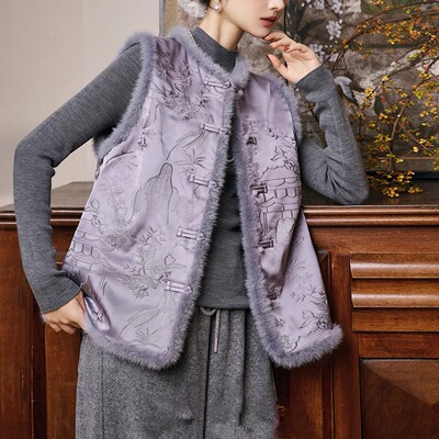 新中式国风马甲女2025新款