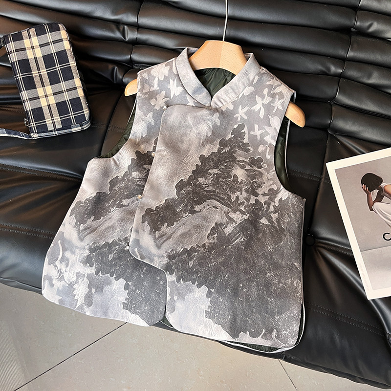 新中式国风外穿夹棉2026春季新款高级感复古设计感立领加厚马甲女,女装/女士精品,马夹,淘宝优惠券,粉丝福利购,淘宝优惠卷