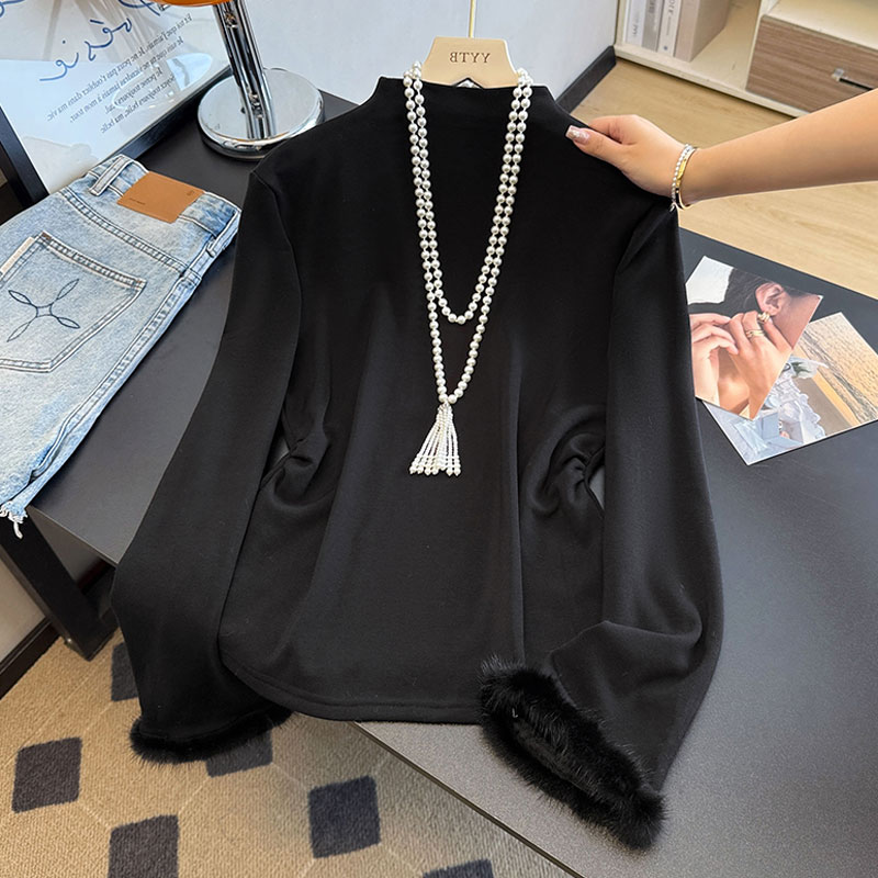 秋冬修身长袖t恤新中式无袖百搭气质国风马甲打底衫女款内搭上衣