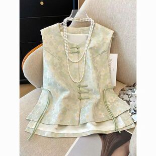 新中式 马夹汉元 国风改良旗袍复古无袖 唐装 上衣马甲新款 2026春季