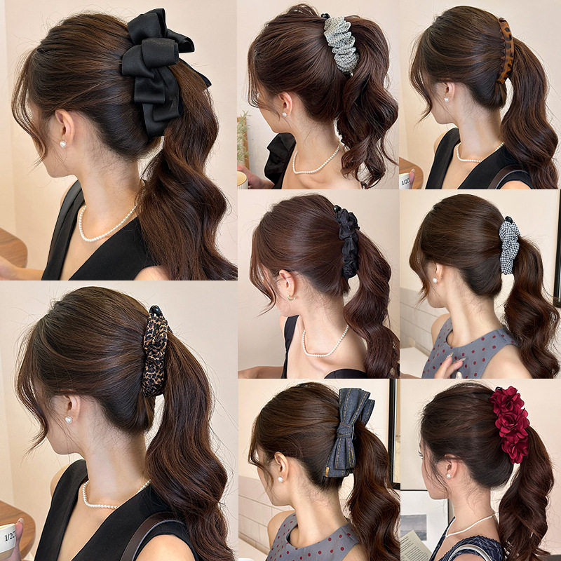 秋冬豹纹香蕉夹大号高马尾发夹后脑勺盘发夹子竖夹扭扭夹子头饰女,饰品/流行首饰/时尚饰品新,民族风发饰,淘宝优惠券,粉丝福利购,淘宝优惠卷