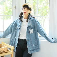 复古港味原宿bf风韩版 宽松2019新款 潮 ins牛仔上衣外套女装 春秋季