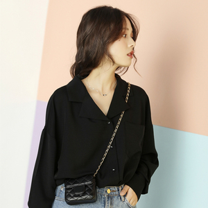 韩版慵懒风复古上衣