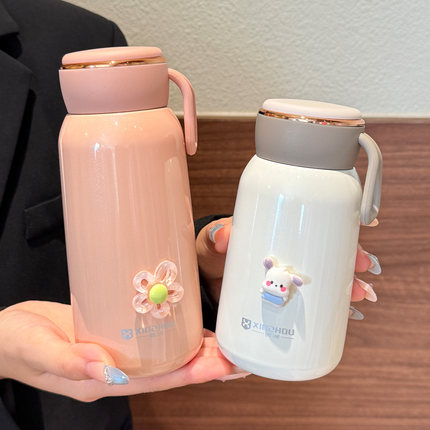 高档保温杯女士2025新款茶水分离泡茶水杯小巧便携直饮杯学生杯子