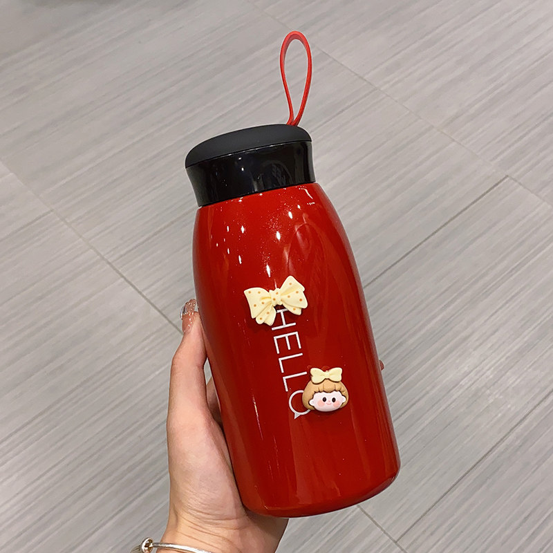 保温杯女高颜值大容量运动水杯男简约高档大肚杯学生儿童上学杯子