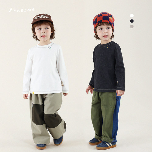 允儿妈男童秋季新款字母长袖T恤