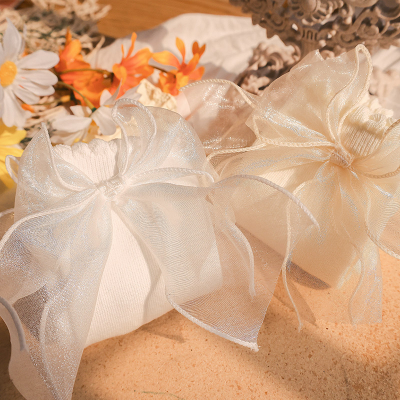 蝴蝶结袜子猛男白色可爱日系软妹制服网纱丝带洛丽塔袜女后跟蕾丝,女士内衣/男士内衣/家居服,中筒袜,淘宝优惠券,粉丝福利购,淘宝优惠卷