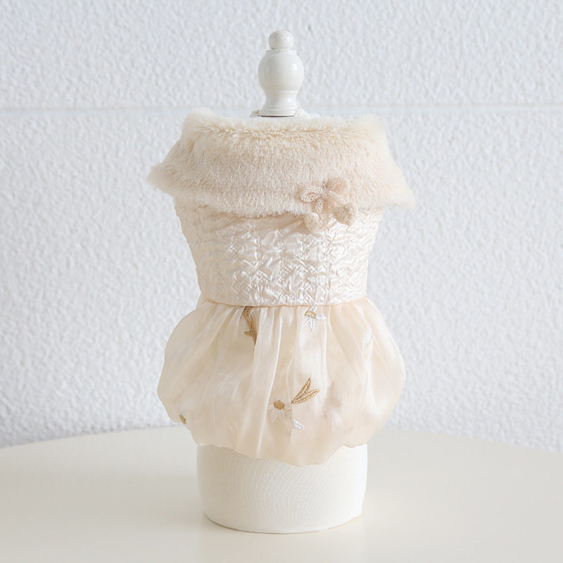 狗狗秋冬假毛领公主纱裙 仙气连衣裙 宠物拼接可爱衣服保暖加厚,宠物/宠物食品及用品,狗宠物服装/雨衣,淘宝优惠券,粉丝福利购,淘宝优惠卷