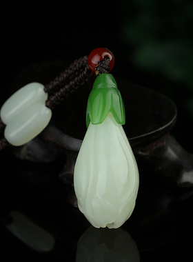 直播间新疆和田玉项链挂件吊坠