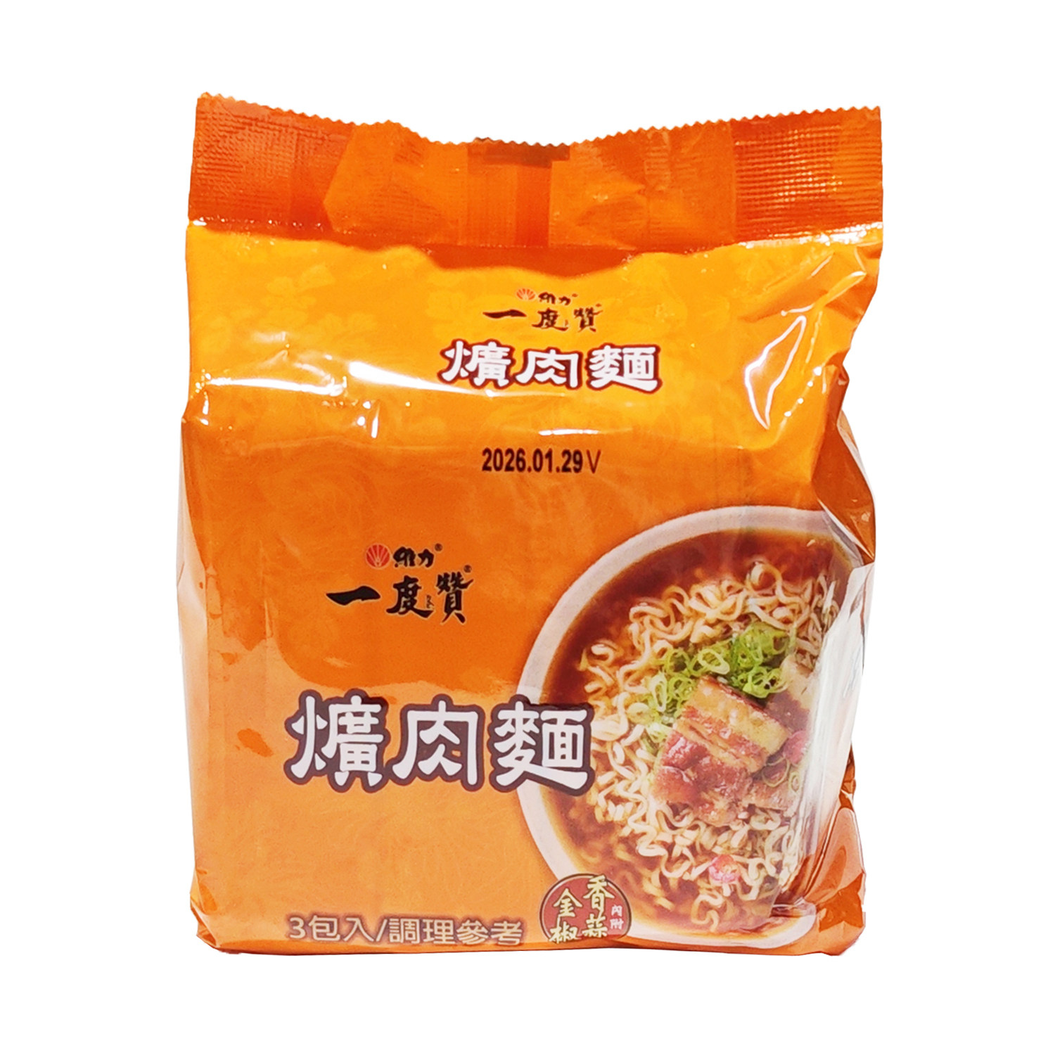台湾原装维力一度赞矿肉面600g
