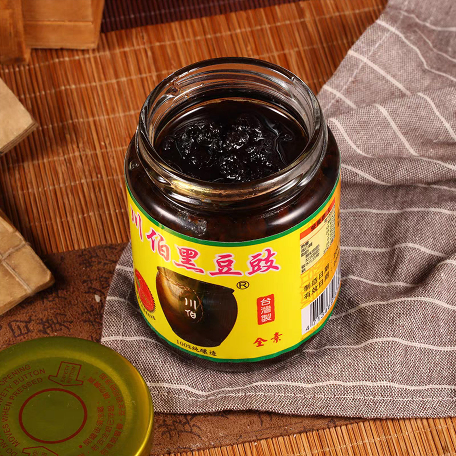 台湾原装川伯荫豆豉400g