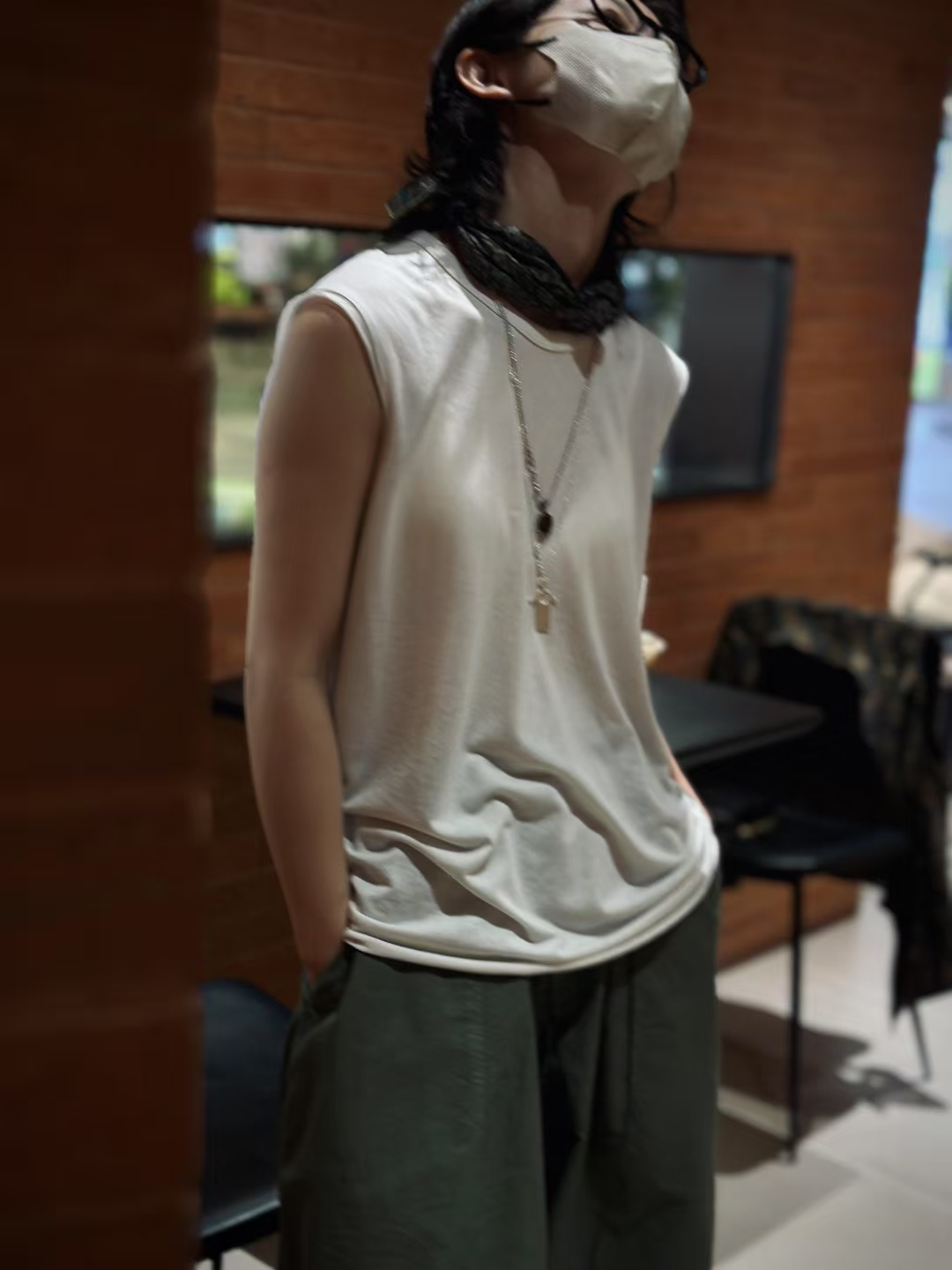 2025夏季新款高品质莱赛尔无袖背心女复古宽松休闲显瘦可重叠穿搭
