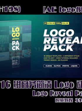 (SH198) 16组商务简洁Logo动画AE模板-Logo Reveal Pack