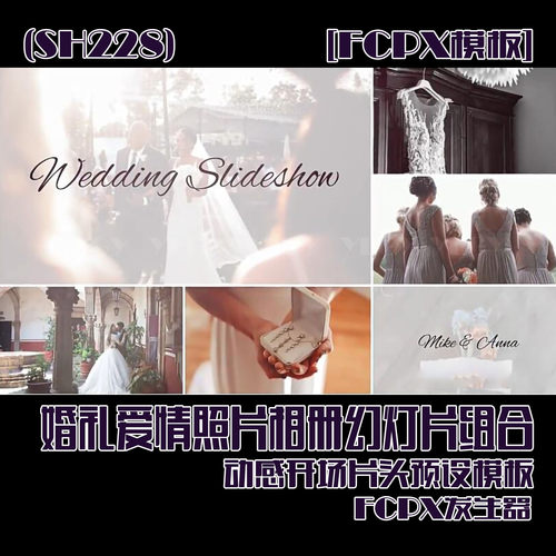 (SH228) 婚礼爱情照片相册幻灯片组合展示片头模板 mac系统要求