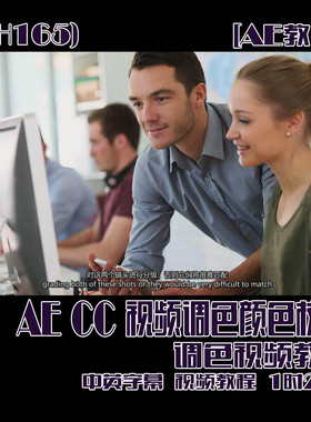 (SH165) AECC视频调色颜色校正调色视频教程 中英字幕 1时22分