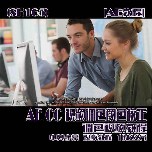 (SH165) AECC视频调色颜色校正调色视频教程 中英字幕 1时22分