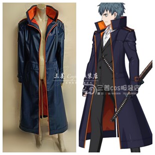 【量身定制】fgo的斋藤一  仿皮外套大衣 三姜Cosplay服装