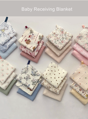 出口韩国婴儿洗脸方巾纯棉纱布复古纯色手绢幼儿园擦手洗澡口水巾