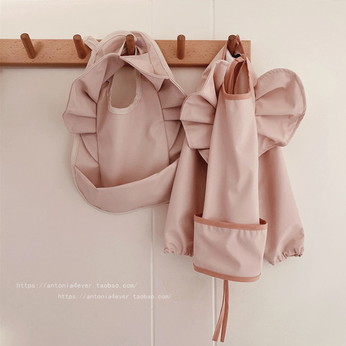 ins韩国超仙公主宝宝饭兜