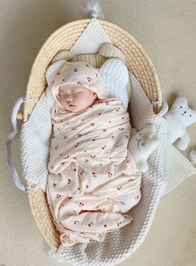 新生儿襁褓巾muslin产房纯棉纱布包巾春夏柔软浴巾婴儿盖毯包被薄