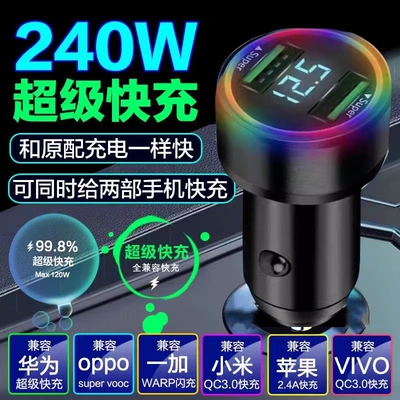 【热销爆款】新款快充合金车载