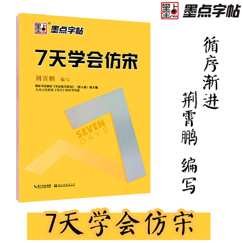 仿宋硬笔字帖墨点成人学生