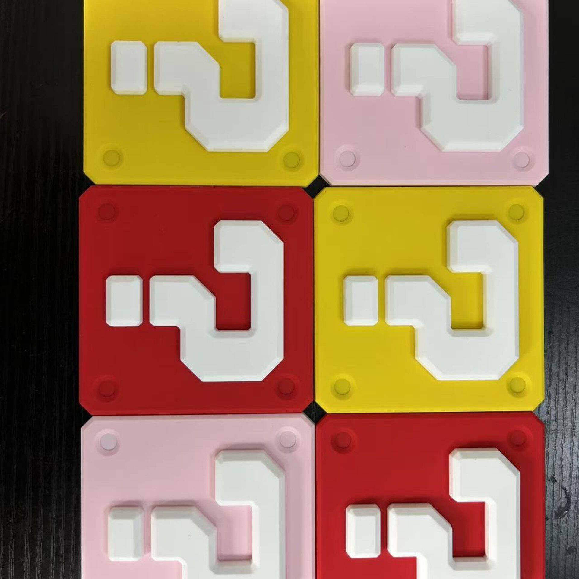 超级玛丽3D立体问号冰箱电动车贴立体创意马里奥可爱个性冰箱装饰