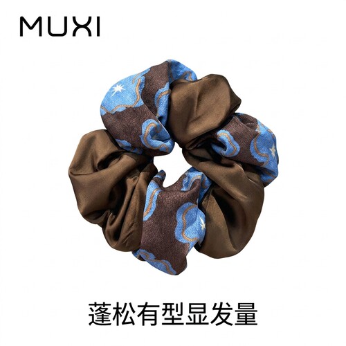 高级感撞色布艺发圈通勤百搭