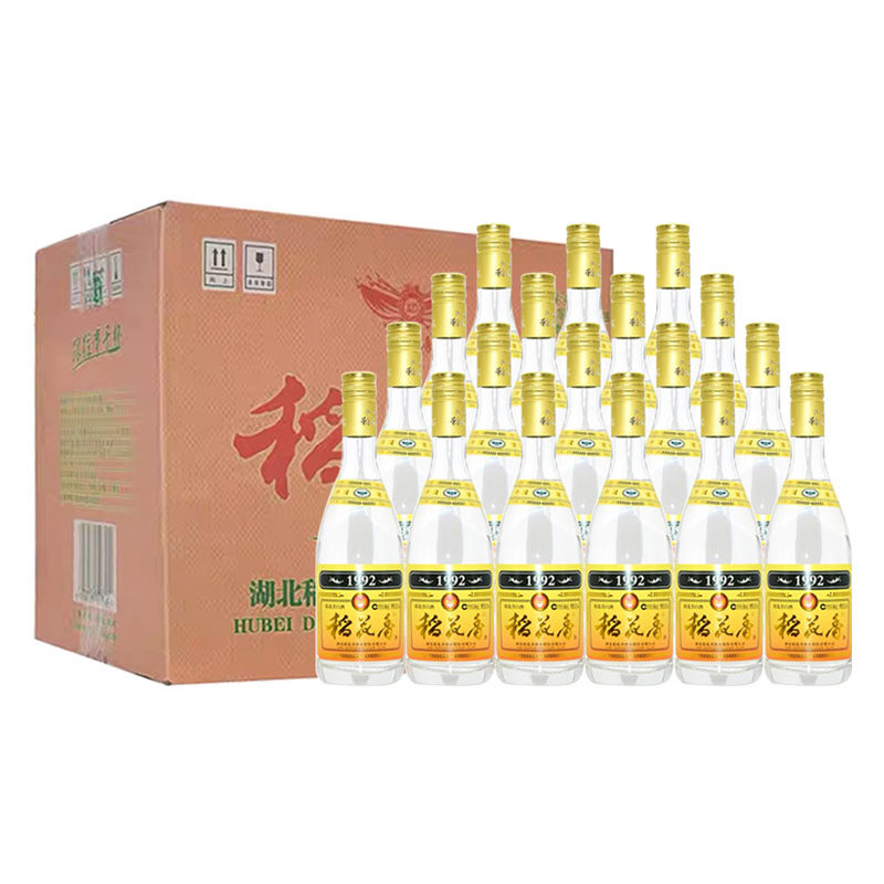 稻花香白酒42度整箱500ml*12瓶装简装光瓶粮食酒送礼自饮口粮酒