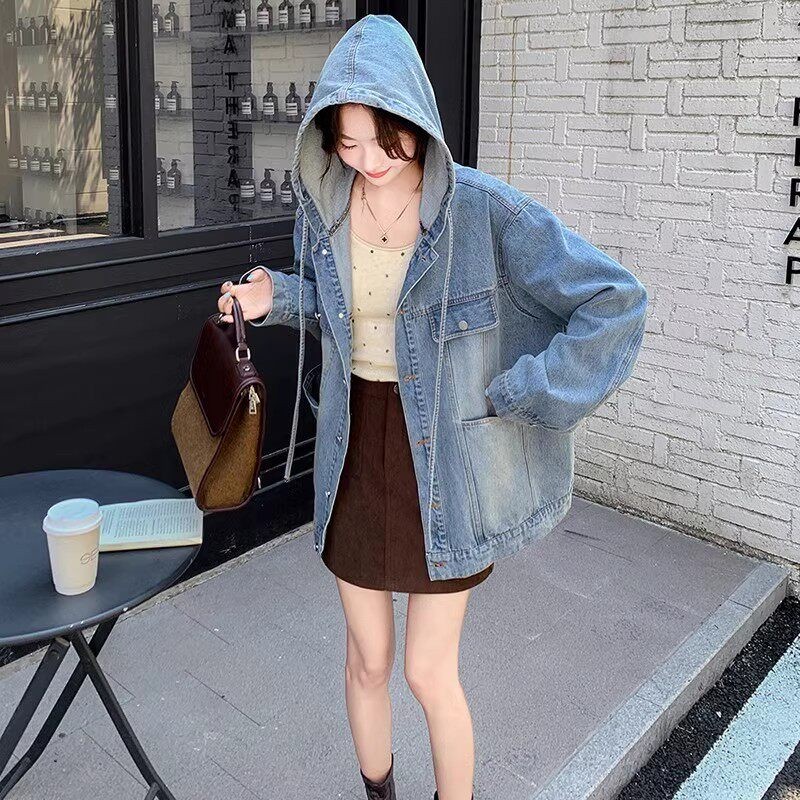 C270-2737-P155-K228牛仔连帽外套,女装短外套,2C270