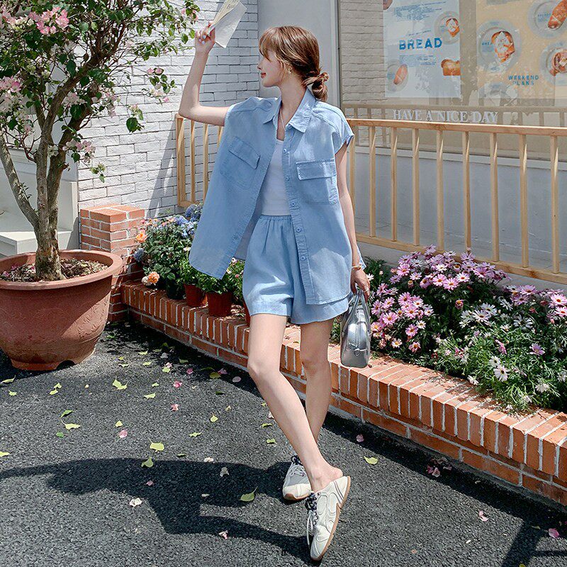 2C270-2811-P155-K228天丝麻料2件套装,女装套装/套裙,2C270