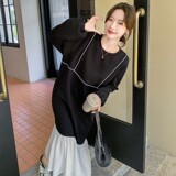 C270-2736-P135-K198黑白拼接鱼尾卫衣裙，女装连衣裙，2C270