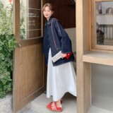 C270-2776-P155-K228格子拼接外套风衣，女装风衣，2C270