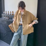 C270-2750-P135-K198小个子款下摆抽绳一排扣外套风衣，女装短外套，2C270