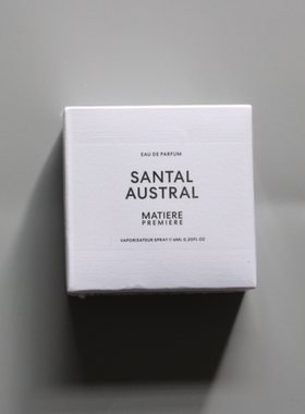 现货Matiere 马蒂埃Santal  Austral十日檀香水Q版6ml原装带喷